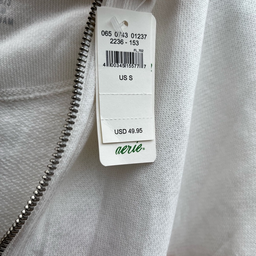 Pre-loved with tags. Aerie ombré pink tie dye blush pink hoodie. Size Small. - Picture 6 of 8